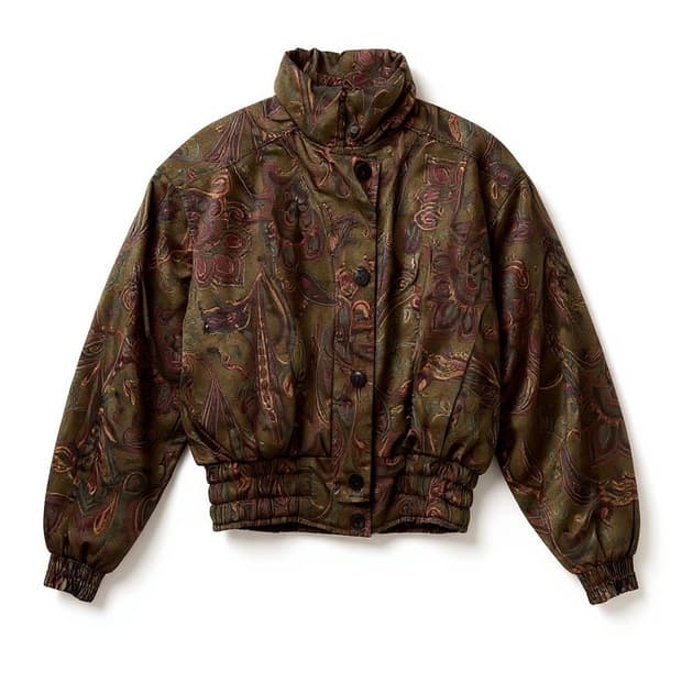 페이즐리 숏 bomber jacket