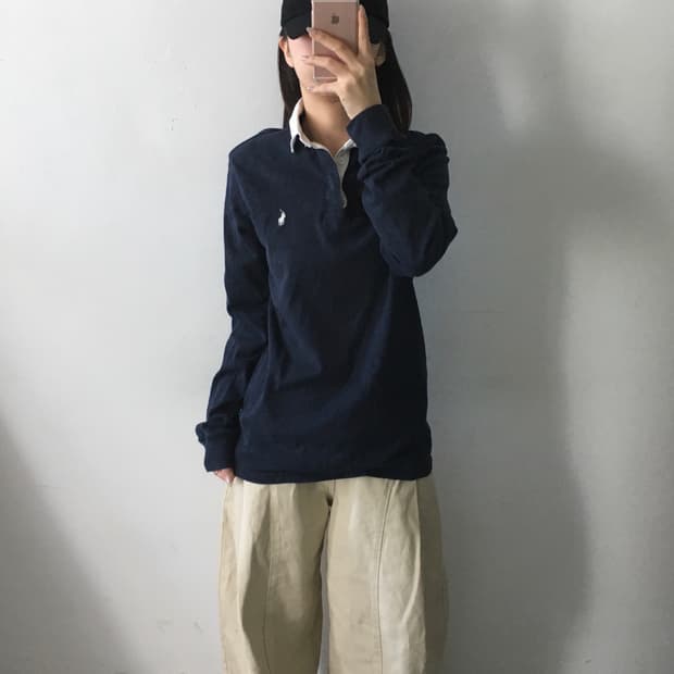 폴로 랄프로렌 카라 롱슬리브
