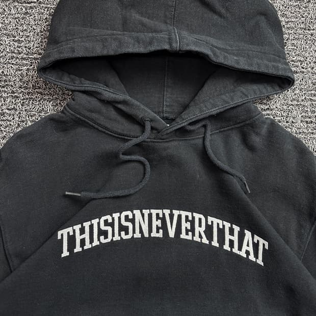 디스이즈네버댓 아치로고 빅로고 박시핏 후드 티셔츠 2142