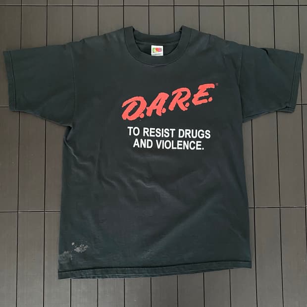(L) 90s 빈티지 DARE 티셔츠