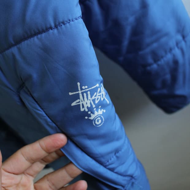 00s 스투시 후디드 푸퍼 자켓