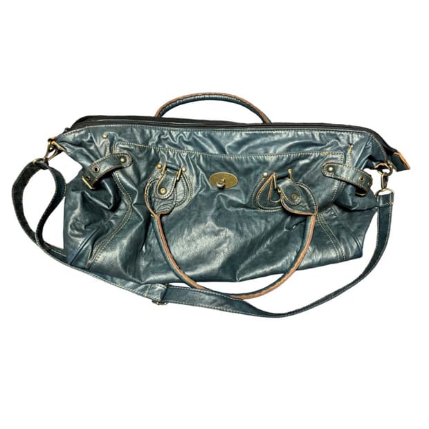 "Unknown" OO's Dark Blue Leather Bag