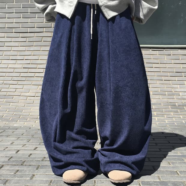 스키니비 코듀로이 벌룬 팬츠