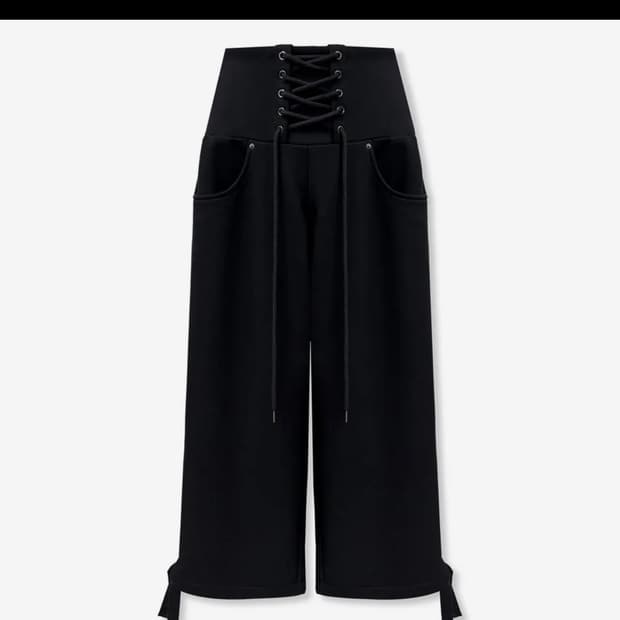 공일공사 0104 와이드 레이스 업 스웻 팬츠