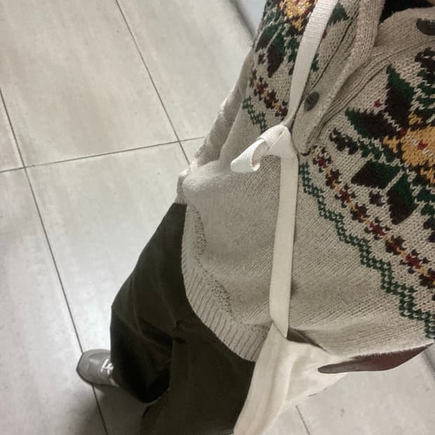 폴로 스노우플레이크 노르딕 니트 m