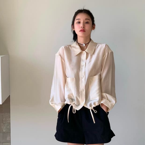 오브네어 sheer string jumper (누가영)