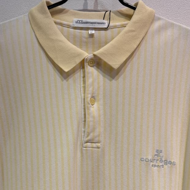 Vintage Courreges Stripe Polo Shirt