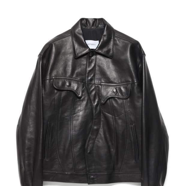 해칭룸 멜팅 레더 자켓