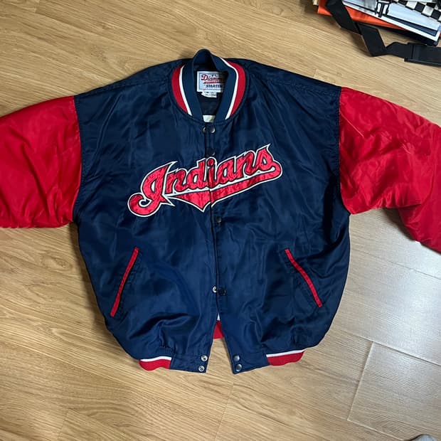 빈티지 클리블랜드 인디언스 야구 봄버