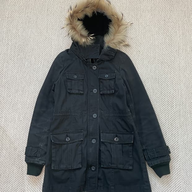 빈티지 밀러티리 퍼트리밍 파카  J04125 goa y2k