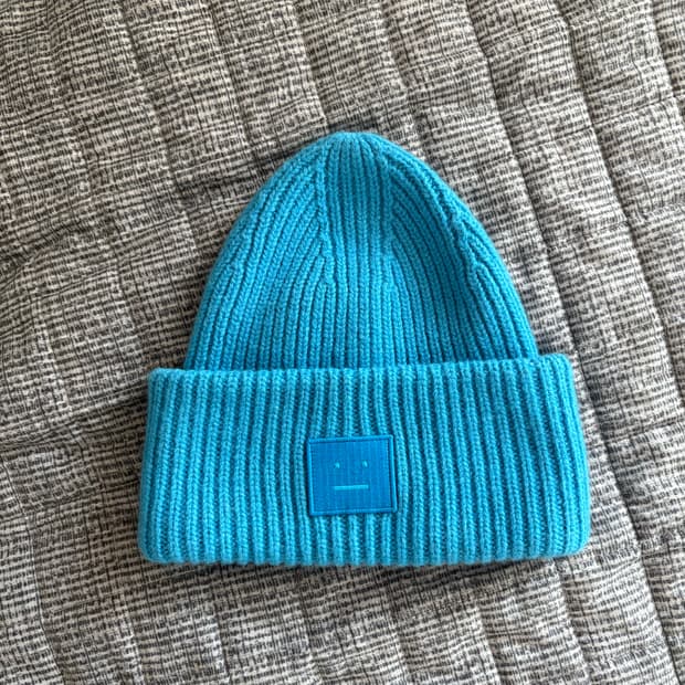 로고 패치 골지 비니