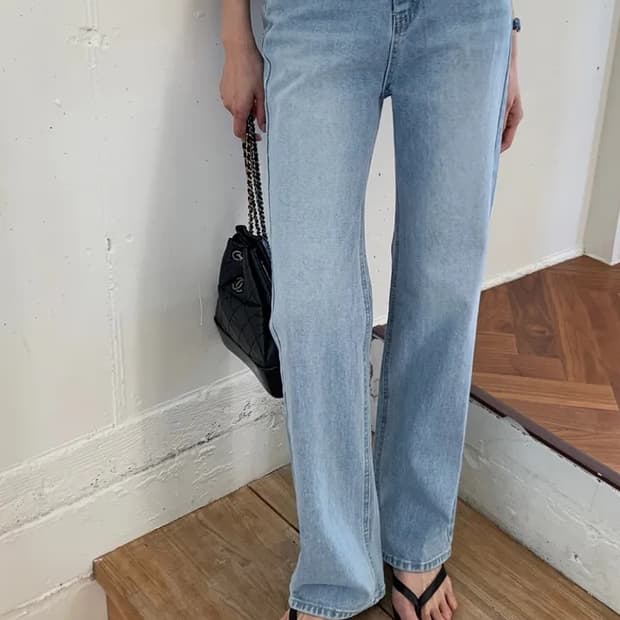 라이크유 연청와이드팬츠m