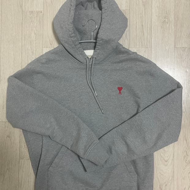 아미 회색 후드티 L