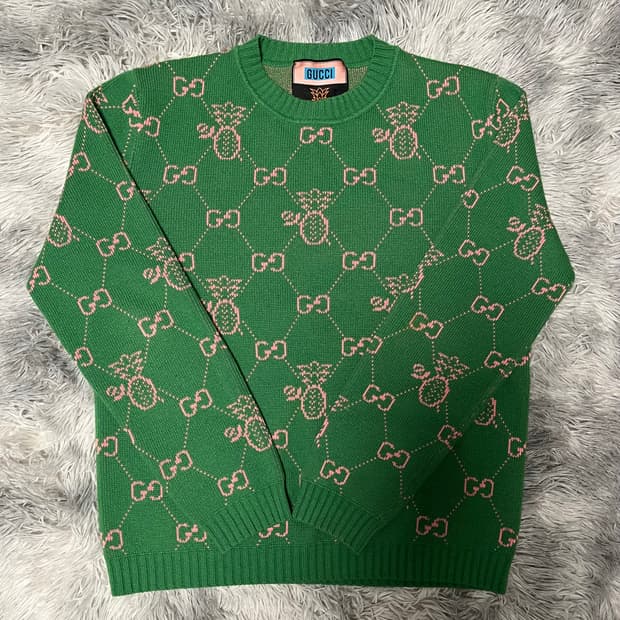 백화점판[22fw/Lsize] 구찌 GG 파인애플 니트