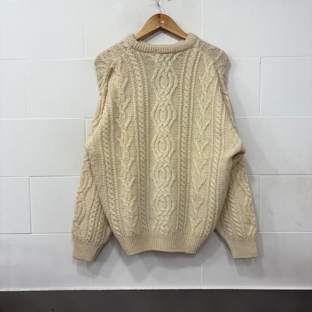 아란크래프트 피셔맨 울 니트