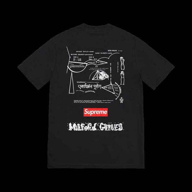 Supreme x Milford Graves 티셔츠