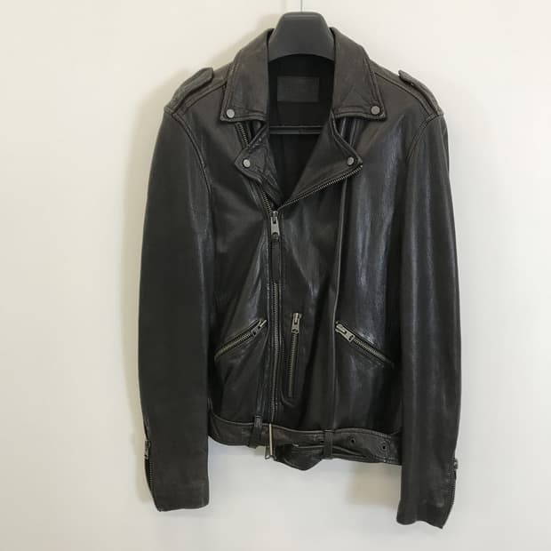 올세인츠 카하와 더블라이더 자켓 램스킨 [M]