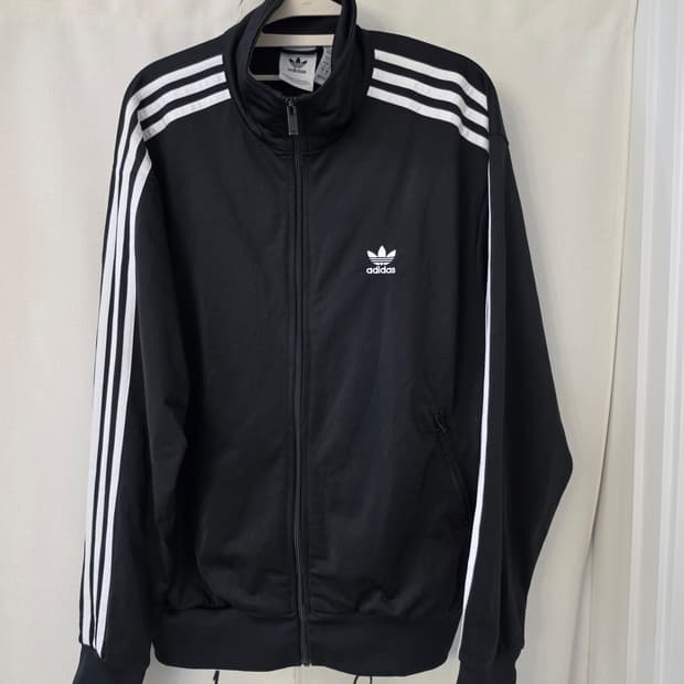 100)아디다스 파이어버드 검정색 져지 집업 판매