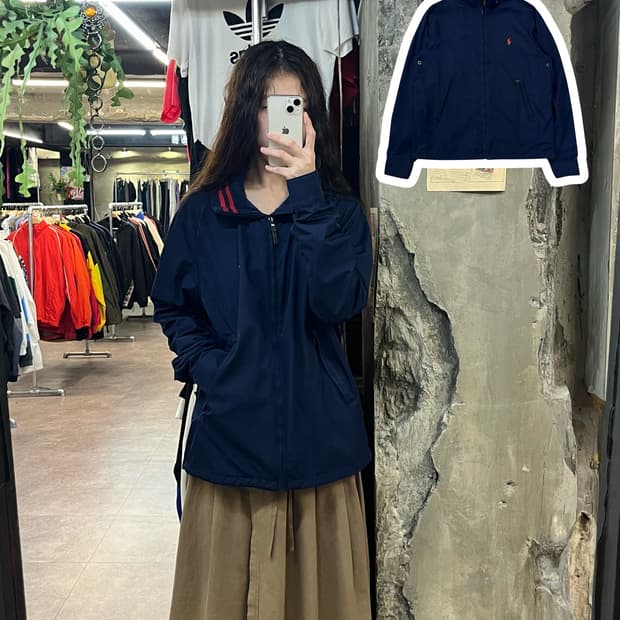 폴로 랄프로렌 집업 자켓 네이비 M #csz1968