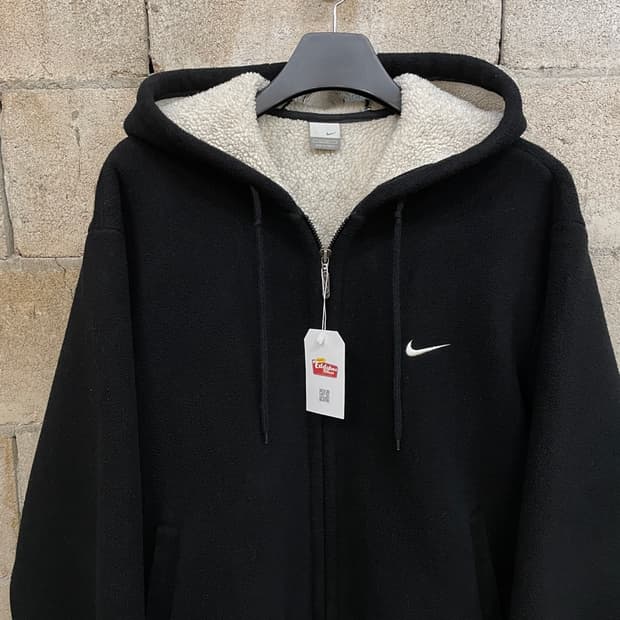 00’s 나이키 올드스쿨 후리스 후드 자켓