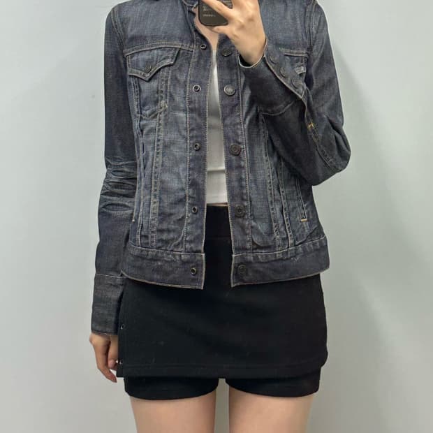 Gap 차이나카라 워싱 데님 자켓