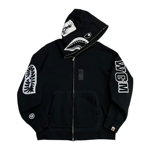 (L~XL) 베이프 밀리터리 풀집업 샤크 후드집업