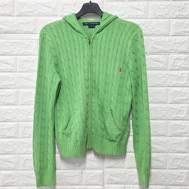 택포_ 폴로랄프로렌 꽈배기 니트 후드집업 XL