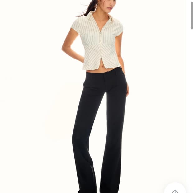 버쉬카 로우라이즈 슬랙스