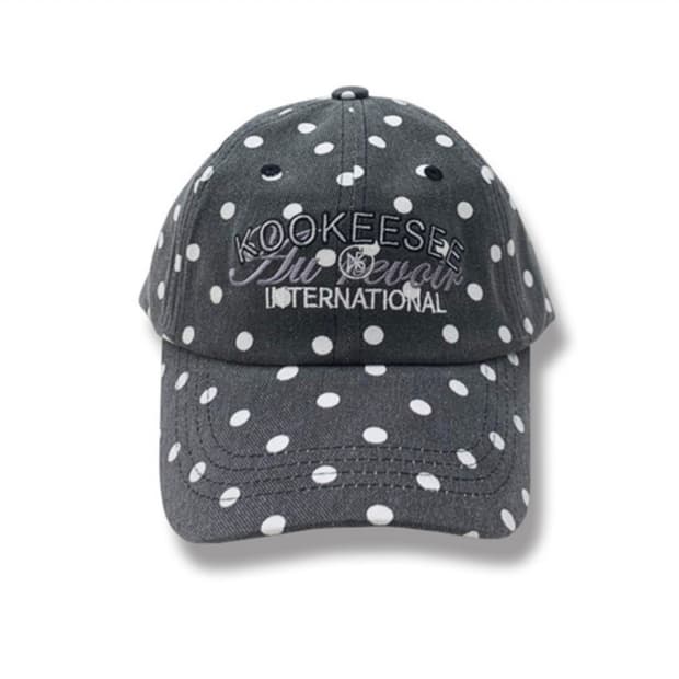 쿠키시 도트 캡 모자