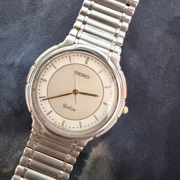 세이코 돌체 9531-6010 | 1990년 7월 | 순정 브레이슬릿