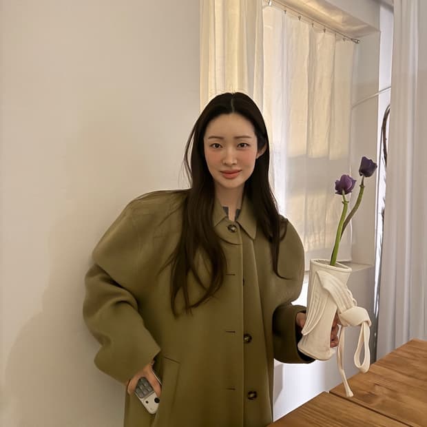 샵오눅 코트 차정원 착용