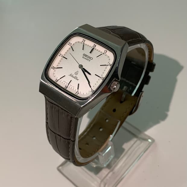 세이코 Seiko Silver wave 쿼츠 스퀘어