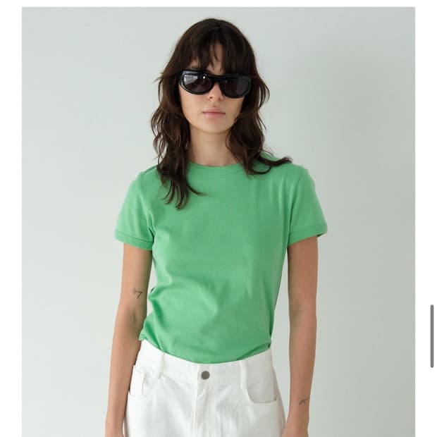 포니테일 soft fit tee (green)