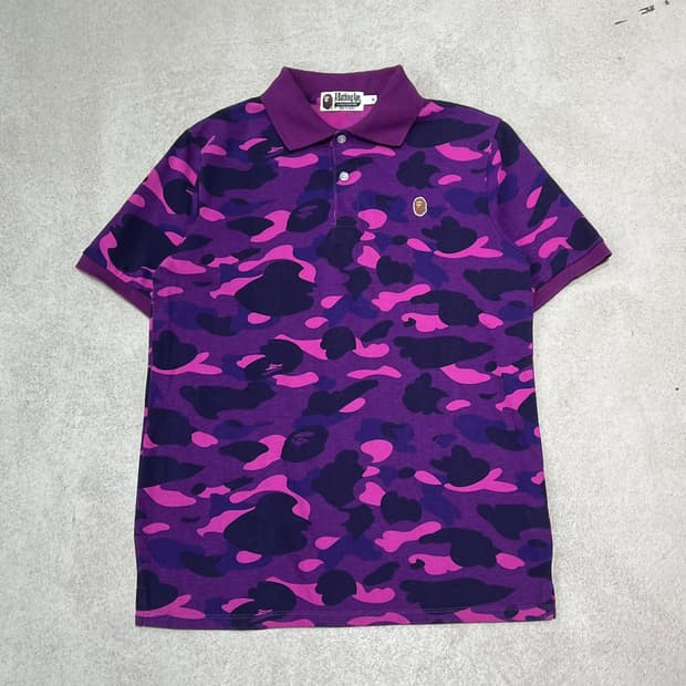 베이프 패턴 반팔카라티 s10550