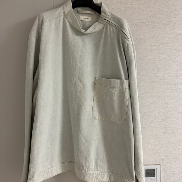 르메르 데님 탑 페일 그레이 L