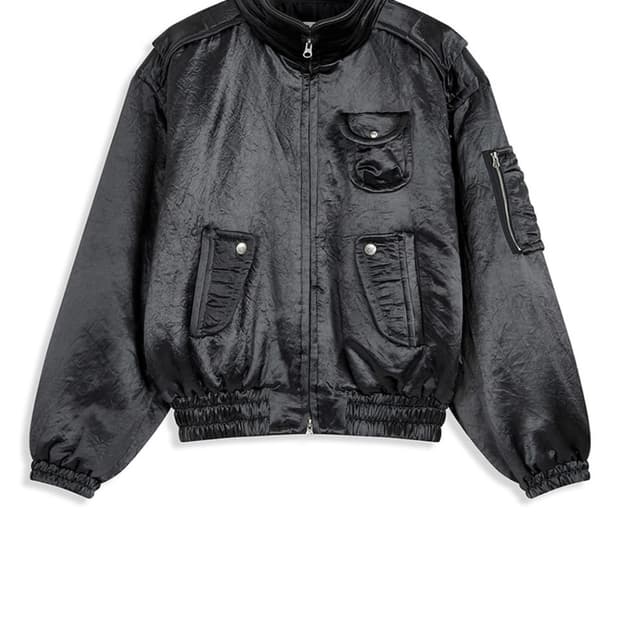 오픈와이와이 SATIN CARGO BOMBER