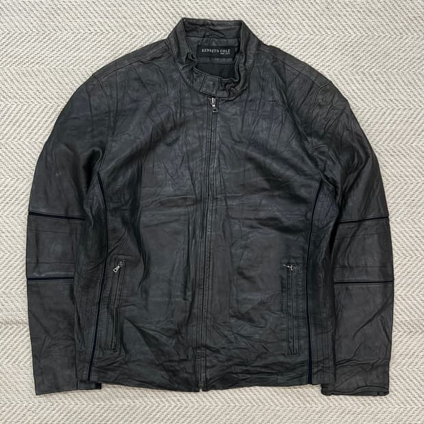 케네스콜 리얼레더 싱글라이더 자켓 r2753