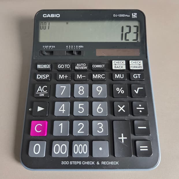 Casio DJ-120D Plus 계산기