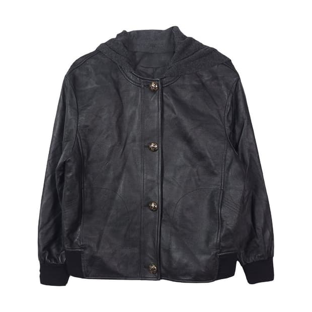 천연 양가죽 후드 블루종 자켓 66