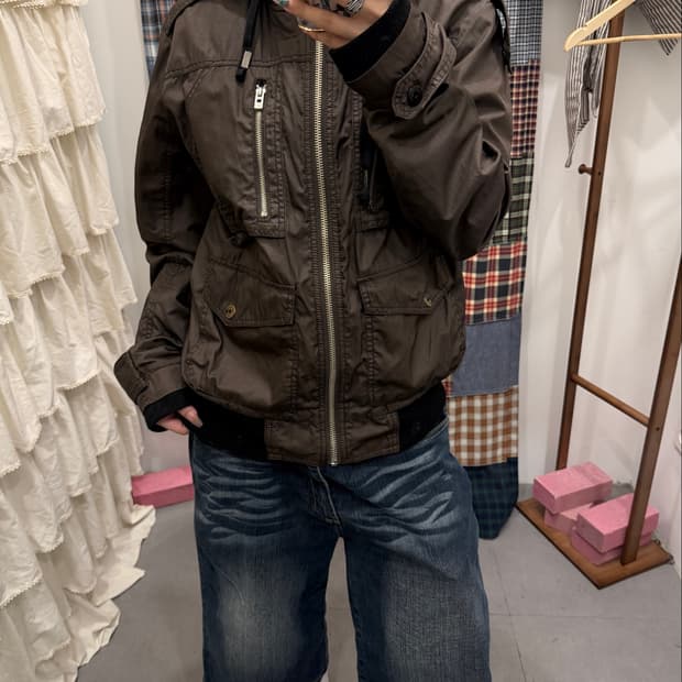 빈티지 포켓 후드 자켓