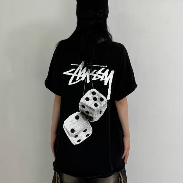 스투시 fuzzy dice 반팔티