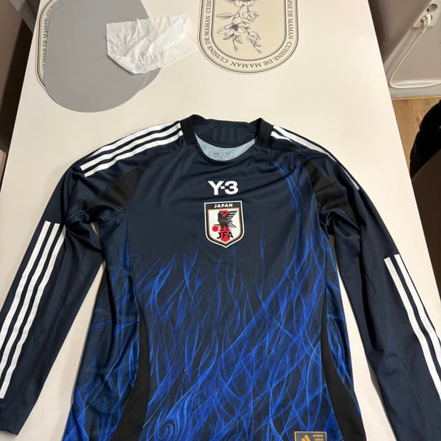 일본 국대 y-3 유니폼 슬리브 M
