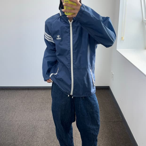 Adidas 아디다스 파이어버드 블루 바람막이