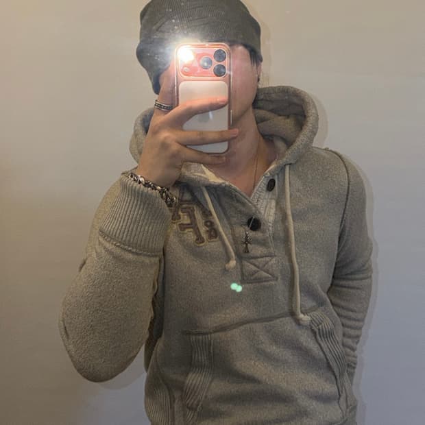 아베크롬비 국내유일 y2k 헨리넥 후드