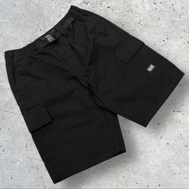 [S] 반스 블랙 카고 반바지