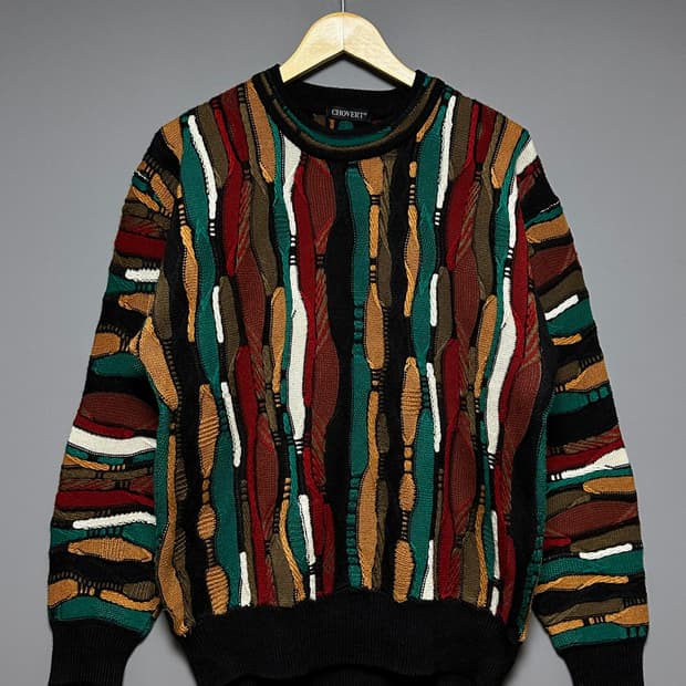 [L]쿠지st 빈티지 케이블 니트