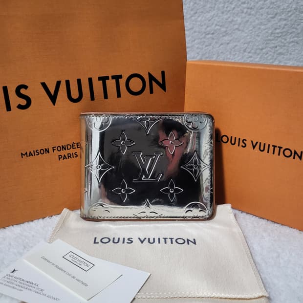 [한정판/풀구성] 루이비통 모노그램 미러 슬렌더 반지갑 