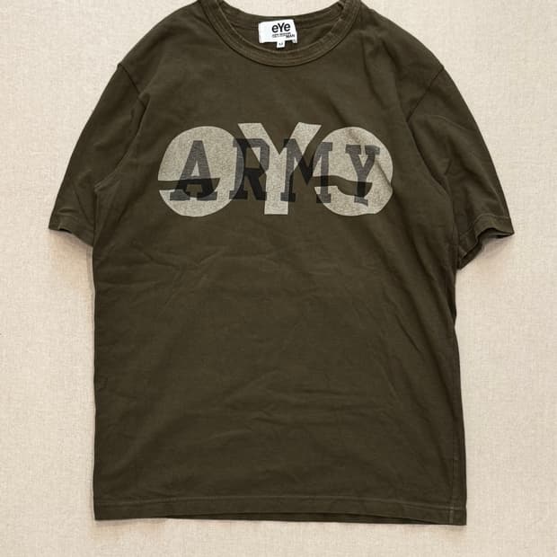 준야와타나베 eYe 11ss ARMY 로고 티셔츠
