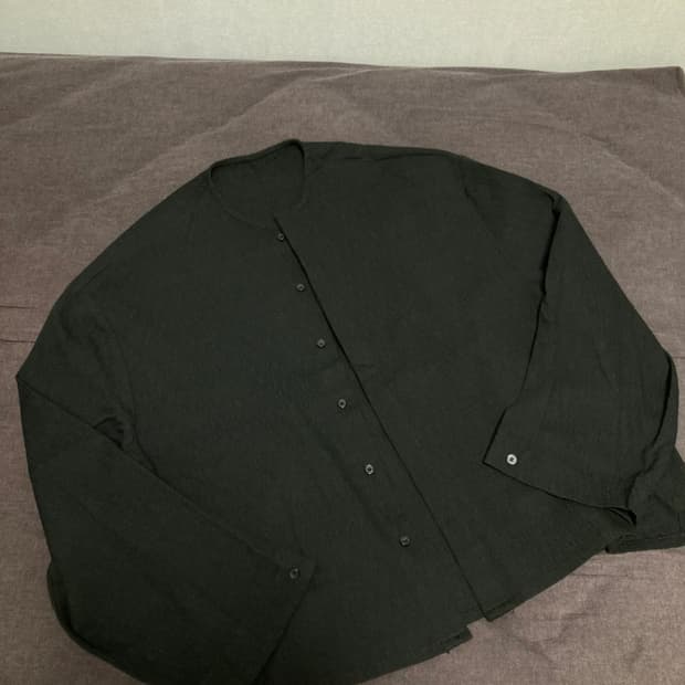 카라리스 자켓 노카라 가디건 셔츠