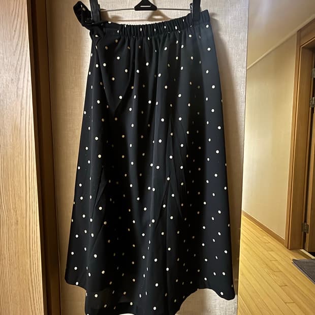 빈티지 도트 롱스커트